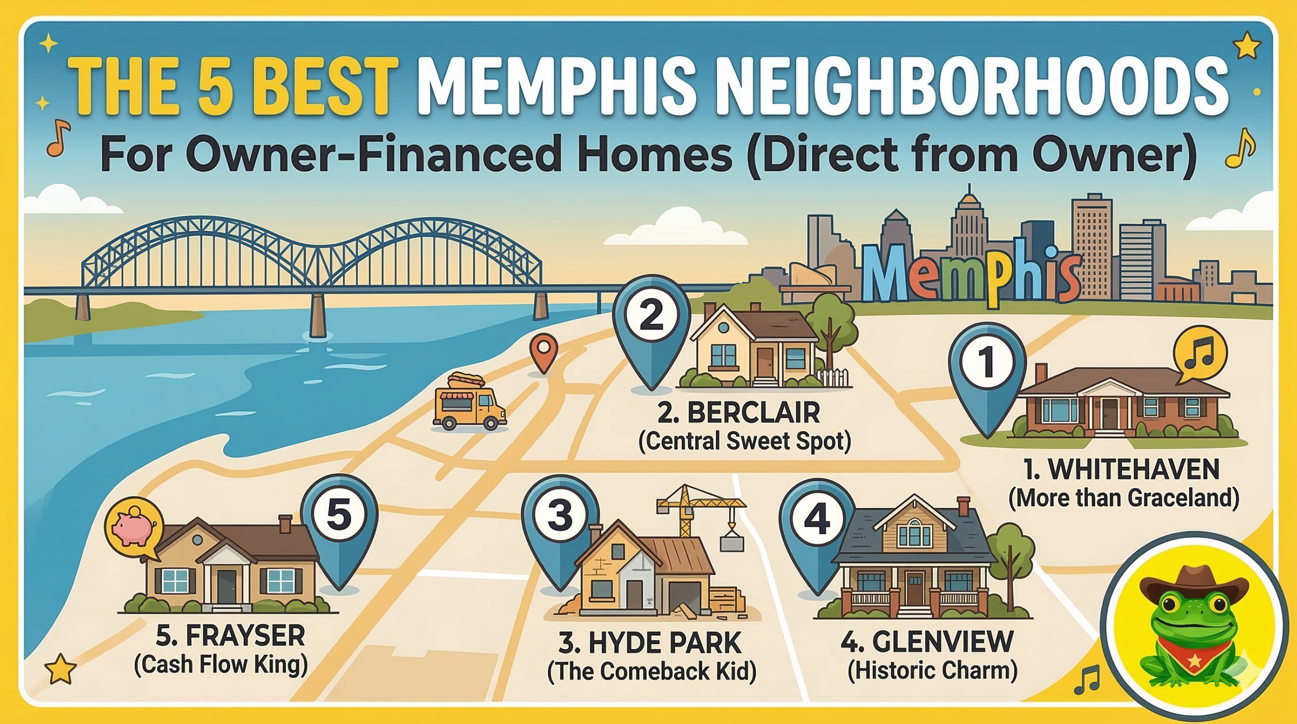 The 5 Best Memphis Neighborhoods to Buy Owner-Financed Homes Right Now
